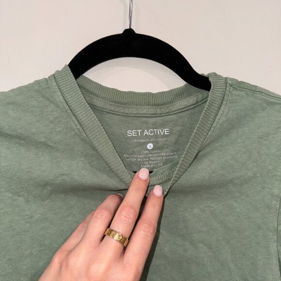 Set Active Baby Tee Crop - Meadow - Size Small - Picture 2 of 3